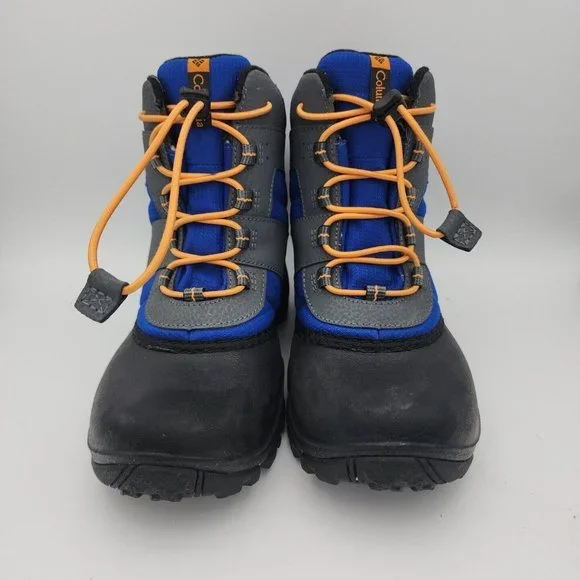 Columbia Kid’s Winter Boots - Blue, Gray, and Black - Picture 2 of 8
